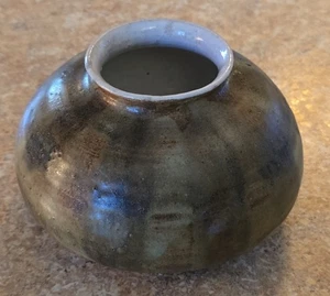 SELTEN Ruth Bennett Studio Keramik Holz gebrannte Esche glasiert Mid Century Ära 3" Topf - Bild 1 von 8