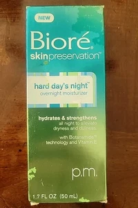 Biore * Skin Preservation * Hard Day's Night * Overnight Moisturizer * 1.7 oz  - Picture 1 of 7