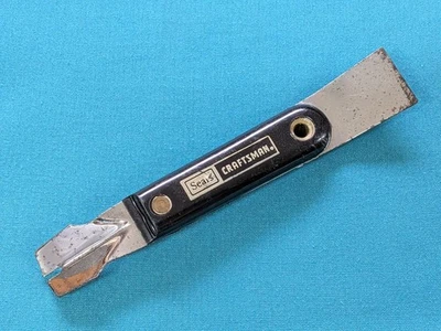 Escaso Sears CRAFTSMAN 7-1/2" Herramienta/Cuchillo Masilla Ventana Doble Extremo Foto 1 de 4