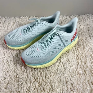 Scarpe da corsa donna Hoka One One M Clifton 7 taglia 9 11103535 verde rosa - Foto 1 di 11