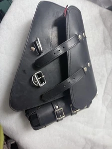 leder tasche harley davidson Einseitige Schwingentasche mit Alu Flasche - Bild 1 von 4
