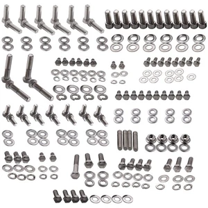 205Pcs Engine Bolts Kit Stainless Small Block 265 283 allen fit for Chevy SBC - Picture 1 of 12
