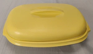 Vintage Tupperware Microwave Vegetable Rice Steamer 4 Piece Harvest Gold #1273-3 - Bild 1 von 11