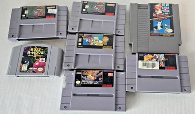 LOTE VINTAGE SUPER NINTENDO MARIO / NINTENDO 64 / DE COLECCIÓN DUCK HUNT SIN PROBAR LL Foto 1 de 4