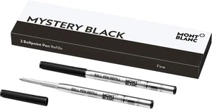 Montblanc 2 recambios para bolígrafo, (F) fino, negro misterioso, 116189 / 128210 SD - Imagen 1 de 1