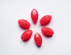 Fußball Leuchtperlen 50 Stck. 10 mm - 3/8 Zoll Tiefe Tropfen Rigs Angeln Perlen - Rosa - Bild 1 von 1