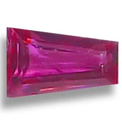 Baguette cónica roja fina rubí natural facetada piedras preciosas sueltas finas AA Foto 1 de 4