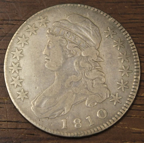 1810 Capped Bust Half Dollar Choice VF Near XF..........................Lot 7687 Cover