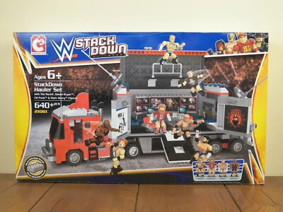 WWE C3 StackDown Hauler Building Set The Rock Daniel Bryan Mark Henry 21061*NEW* - Image 1 of 4