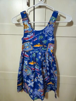 Disney Niñas Pequeño Vestido de Sol Tiki Mickey Mouse Donald Daisy Pluto Goofy Minnie Foto 1 de 4