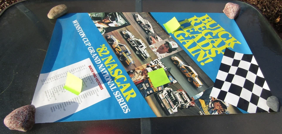 1982 Buick Regal Leads Again! NASCAR Victories Showroom Poster Skoal Bandit RARE - Image 1 of 1