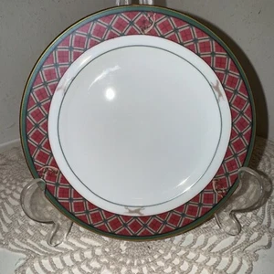 Noritake Royal Hunt 6-3/8" Brot und Butter Teller kariert Hunde Gold keine Mängel - Bild 1 von 9