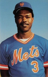 POSTAL DE BÉISBOL H601, RAFAEL SANTANA, METS 1985 - Imagen 1 de 2