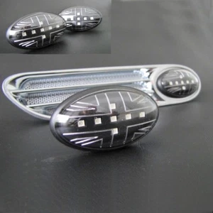 UNION JACK SCHWARZE LED BLINKER FÜR MINI COOPER R50 R53 2001-11/2006|R52-03/2009 - Bild 1 von 7