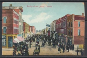 1900s Canada ~ Barrie, Ont. ~ Dunlop Street ~ Private PC ~ Pub: Walter Scott - Imagen 1 de 2