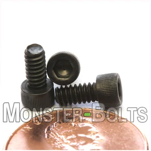 (10) #4-40 x 1/4" Socket Head Cap Screws, Alloy Steel Black Oxide, SAE Coarse - Picture 1 of 2