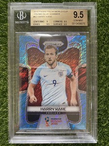 2018 Prizm World Cup HARRY KANE Blue Shimmer #4/5 BGS 9.5 England Tottenham