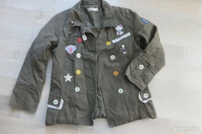Veste Kaki  Customisée Fille 12 Ans - Photo 1/3