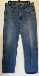 Vintage Lee Jeans 33x30 Beautifully Faded Leather Patch VG Cond - Picture 1 of 7