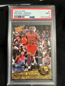 1992 Ultra Award Winner MICHEAL JORDAN #1 PSA 9 Mint Chicago Bulls - Picture 1 of 2