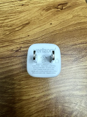 Original genuine Iphone 12,13 PRO&MAX OEM Verizon 20W C wall charge Adapter - Image 1 of 3