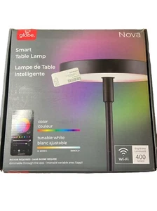 7-Watt Wi-Fi Smart Black Multicolor Changing RGB Tunable White LED Table Lamp - Picture 1 of 2