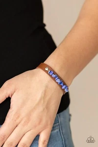 Paparazzi Pebble Paradise Blue Armband. (Verpackung.) - Bild 1 von 1