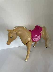 Barbie doll Walking Palomino Horse Pony Tawny tan blond hair Mattel 2005 Works - Picture 1 of 15