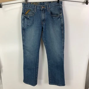 Ariat Jeans Mens 31 X 32 Blue M4 Boot Loop Lock Mid Rise Western Ranch Rodeo - Picture 1 of 10