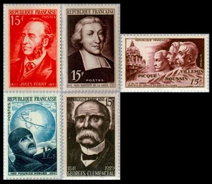 FRANCIA 1951 - Persone famose (MNH**) - Picture 1 of 1