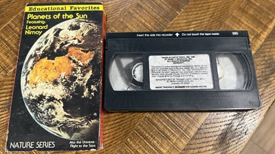 Planets Of The Sun The Universe Flight To The Stars Leonard Nimoy Nature VHS - Image 1 of 2