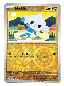 Meditite 110/198 Reverse Holo Common Pokemon Scarlet & Violet Near Mint NM - Picture 1 of 4
