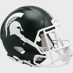 Auténtico casco de fútbol americano MICHIGAN SPARTANS NCAA Riddell SPETANS - Imagen 1 de 1