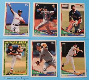 1994 Topps Boston Red Sox Team Set 28 Cards Greenwell Vaughn Clemens - Picture 1 of 5