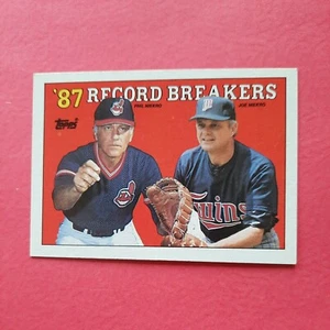 VINTAGE 1987 RECORDS BREAKERS #5 NIEKRO BROS BREAKING COMBNED WIN REC GEM MT - Bild 1 von 2