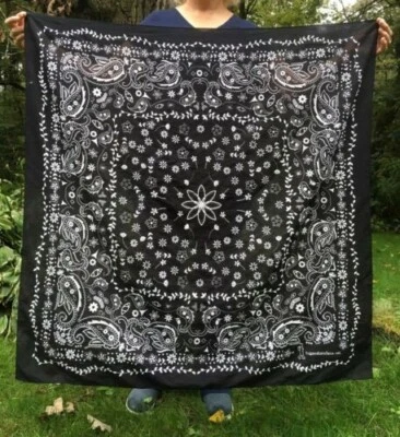 SALE! 18 Colors! Giant Extra Large Texas Size Paisley Bandana  42x42 - Image 1 of 4