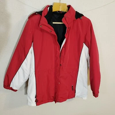 Zeroxposur Hooded Element Protector Down 女式 Med 正品外套夹克 — 第 1/4 张图片