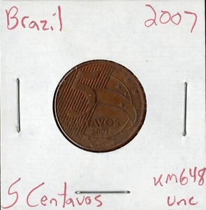 Coin Brazil 5 Centavos 2007 KM648 - Picture 1 of 2