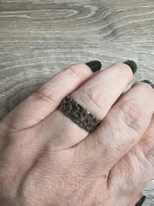 Vintage Modernist Band Ring Size 10? See Pics Bin 53 - Picture 1 of 2
