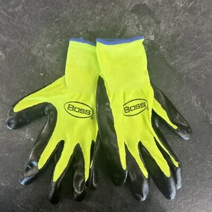 Boss Grip Herren XL Nitril beschichteter Handschuh 1 Paar, Sicherheit gelb und schwarz - Bild 1 von 3