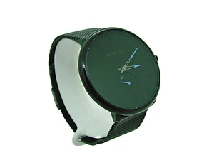 CRRJU Mens Watch Black Face Blue Dials Thin Mesh Strap Water-Resist Watch Video - Picture 1 of 11