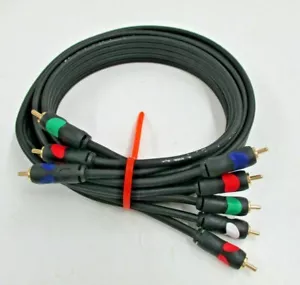 RCA PREMIUM IN-WALL 6ft 5-Wire Component Video/Audio Cables Gold Plated Preowned - Picture 1 of 4
