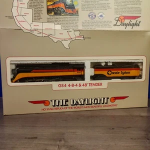 Vintage Bachmann HO GS4 Chessie System 4-8-4 #2101 - DC Power, raro, ruote a parte - Foto 1 di 8