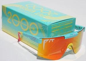 Gafas de sol PIT VIPER The Playmate 2000 polarizadas azul/naranja espejo NUEVO - Imagen 1 de 8