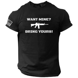 2ND Amendment T-SHIRT - American Patriotic Come And Take it 2A 1776 U.S.A. - Picture 1 of 15