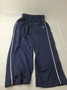 Puma Boy Pants Blue with White Side Stripes Pock Size S - Picture 1 of 10