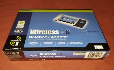 Linksys Wireless B Notebook Adapter (Model WPC11 v. 4) Cisco Systems *NEW SEALED - Image 1 of 2
