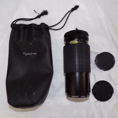 Tokina Lens RMC 70-210mm 1:4 Canon Mount & Case + Nikura Haze 55mm Filter - Image 1 of 4