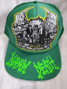 Metal Head Black Death Thrash Napalm Death 5Panel Trucker Adjustable - Picture 1 of 3
