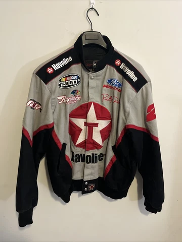 Ricky Rudd #28 Texaco Havoline Racing Race Jacket Mens Size Large NASCAR 2000 JH Cover